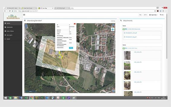 Berechtigungsgesteuerte, web-basierte Bereitstellung von Anlagendaten mittels webGIS (2D, 3D).